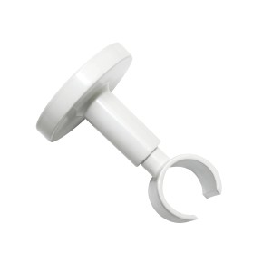 Gardinia Deckenträger Chicago, weiß, für Gardinenstangen mit 20 mm Durchmesser.