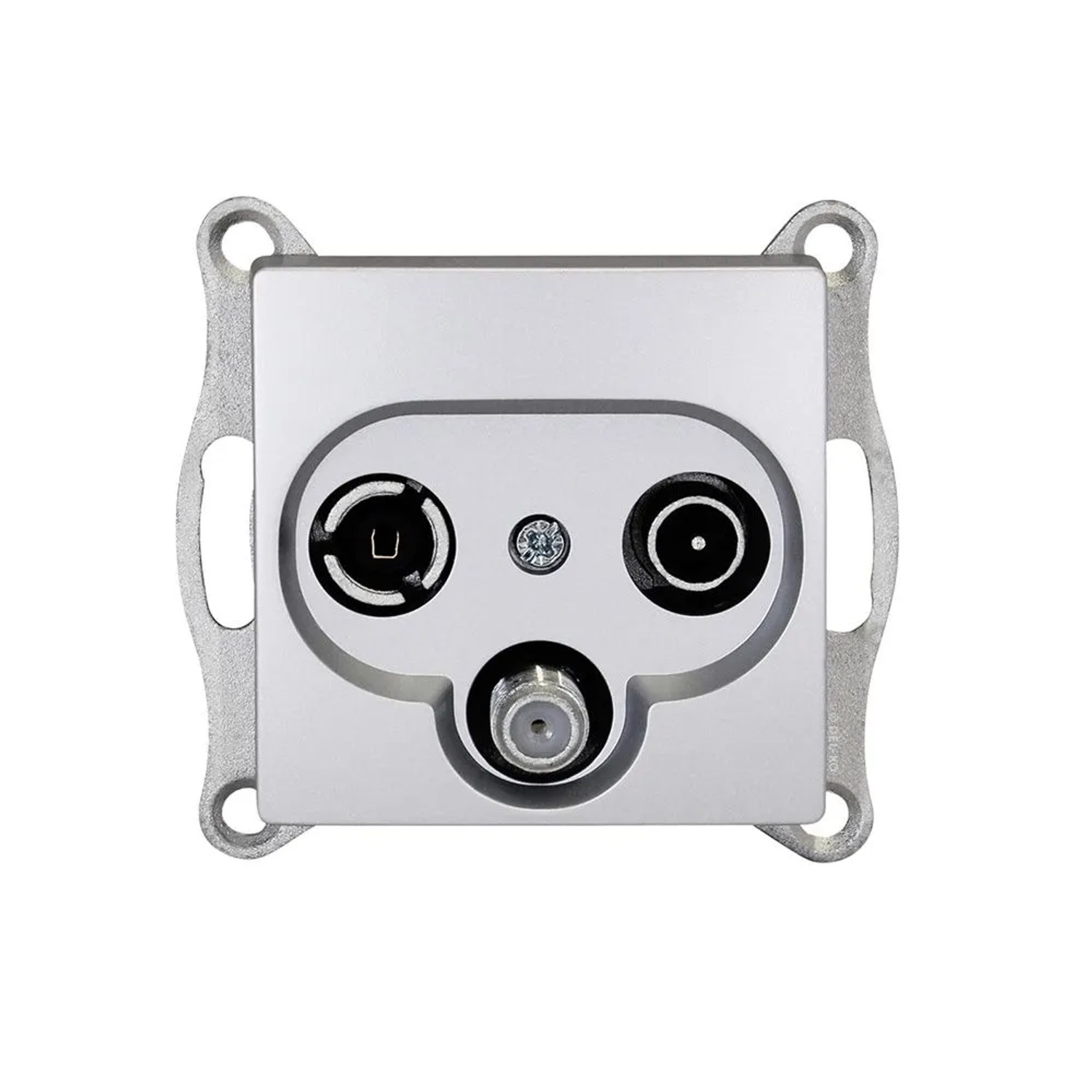 Günsan Visage Multimedia Sat TV Radio Antennendose Silber