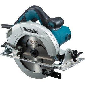 Makita Handkreissäge HS7601J, 68 mm, mit blau-schwarzem Gehäuse und silbernem Sägeblatt.