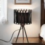 EASYLIGHT Tischlampe Schwarz Dreibein 35 cm Hoch Modern E27_2