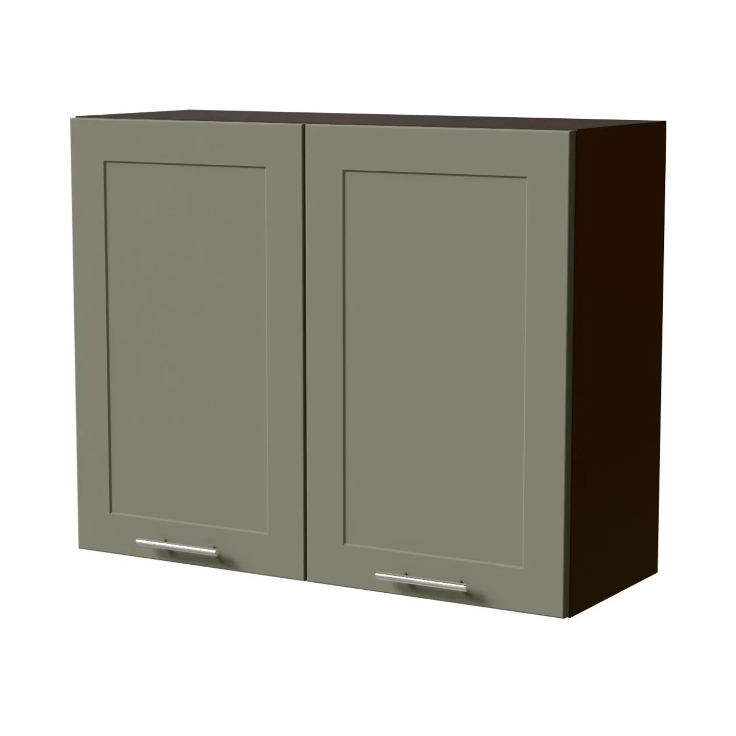 Feldmann-Wohnen Hängeschrank Oslo W3/90 Lava / Reed Green Matt 90 / 32,5 / 72cm