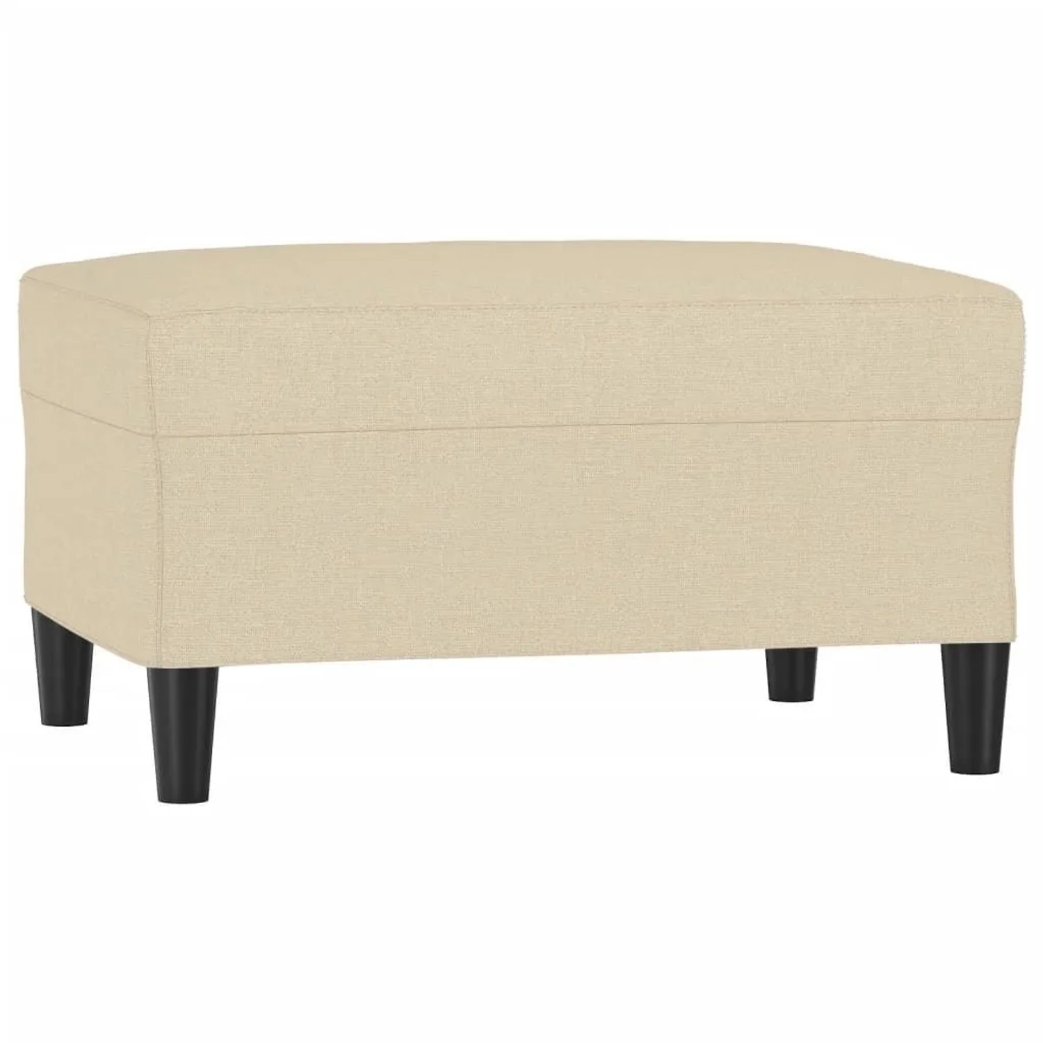 vidaXL Fußhocker Creme 70x55x41 cm Stoff 349305