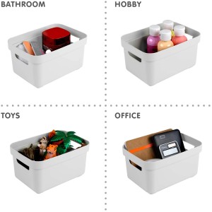 Sunware Sigma Home Aufbewahrungsbox, 2,5 l, weiß, für Bad, Hobby, Spielzeug und Büro.