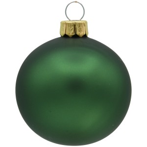 Grüne Vitbis Weihnachtskugel aus Glas, Teil eines 60-teiligen Sets.