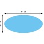 Proregal Pool-Abdeckung HxBxT 0,04x731x361cm Oval 7,31x3,65M Blau Stärke: 400 µm Wärmeplane Abdeckplane Solarplane Solarabdeckung_8