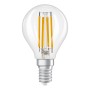 Dimmbares Osram E14 LED-Leuchtmittel in Tropfenform, 3,4W, klar.
