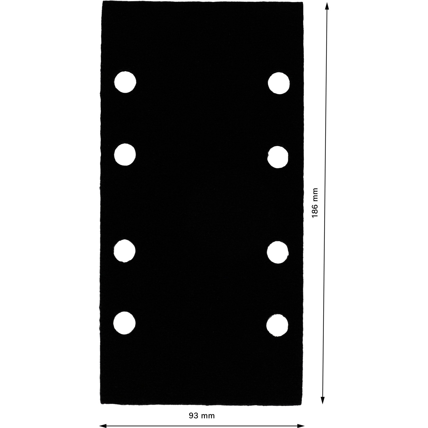 Bosch Schleiftellerschoner Pad, 93x186mm, 2er-Set für Multischleifer. Schützt die Schleifplatte.