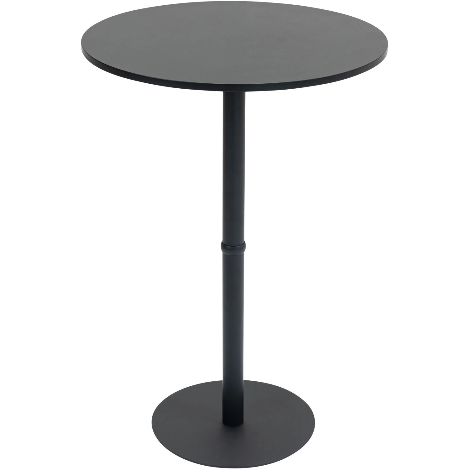 DELUKE Stehtisch Rund Ø 75cm CAHNI Metall Gestell Bistrotisch Gastro Bartisch Rund 110x75cm Schwarz