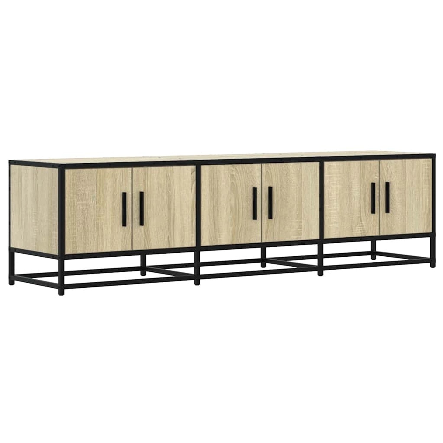 vidaXL TV-Schrank Sonoma-Eiche 150x35x41 cm Holzwerkstoff und Metall 848860 günstig online kaufen