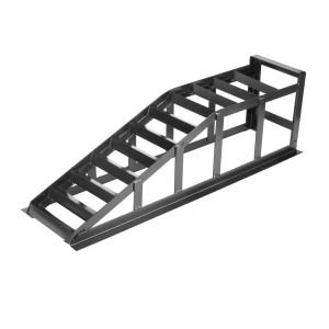 STAHLWERK Auffahrrampe GT-14 ST, 2er Set. Stahlrampe für Autopflege und Wartung.