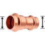 Press-Reduziermuffe aus Kupfer, 22 mm x 18 mm, für Kupferrohr-Installationen.