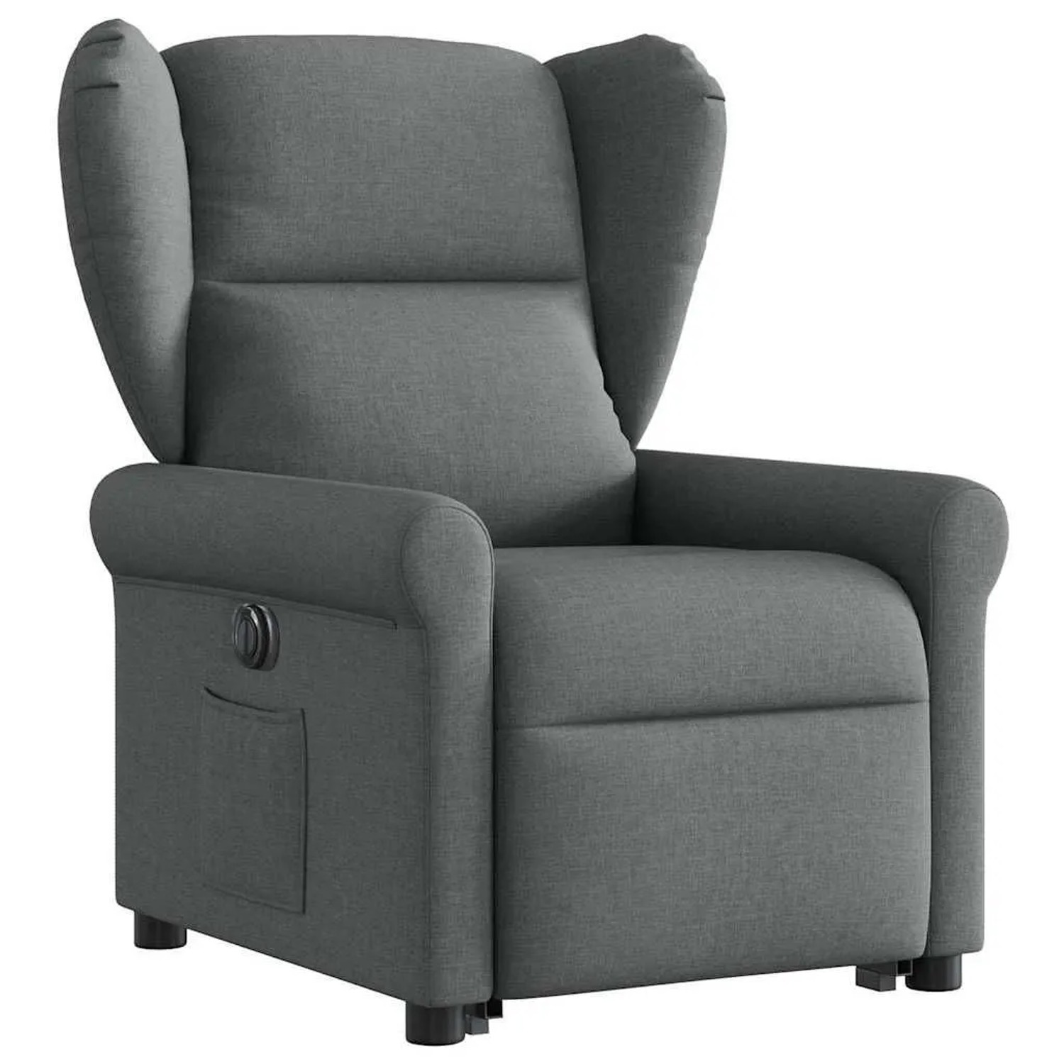 vidaXL Relaxsessel mit Aufstehhilfe Elektrisch Dunkelgrau Stoff 3303395_3