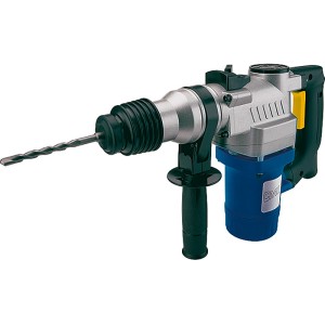 CMI 850 W Bohrhammer, blau-silber, mit Bohrer und Zusatzgriff.