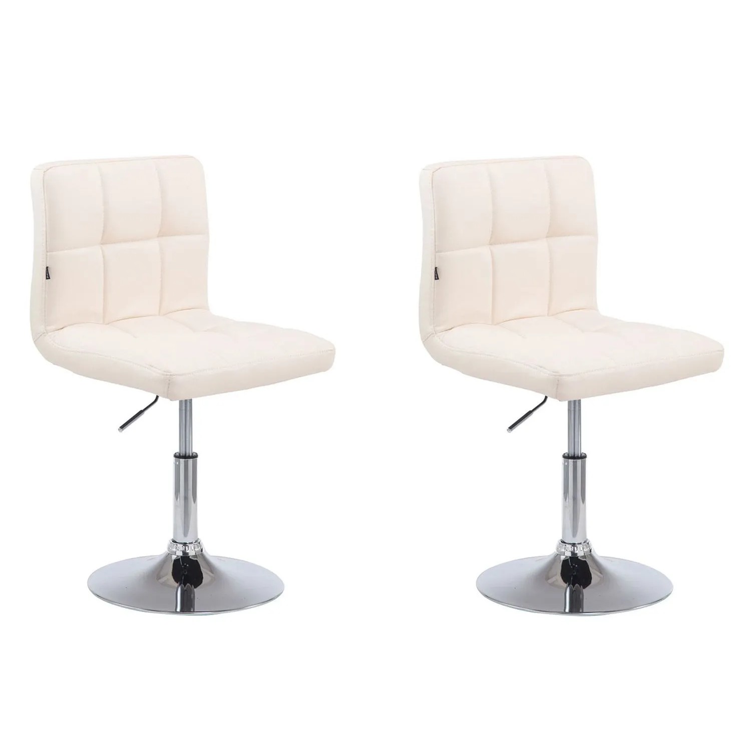 CLP 2er Set Lounger Palma V2 Kunstleder Creme