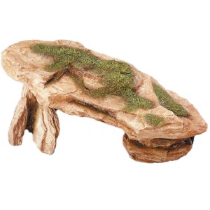 Ebi Dekor Wüstenfelsen, 37,5 cm, Aquariendeko mit Moos-Imitat für Süß- und Meerwasseraquarien.