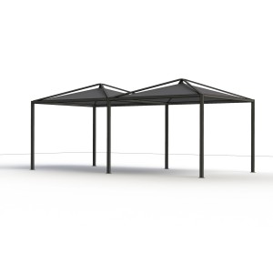 Siena Garden Pergola Erweiterung Comuna, Schattenmanufaktur mit Spitzdach.