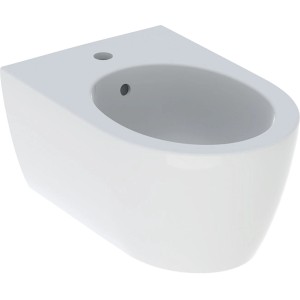 Geberit iCon Wandbidet, weiß, mit Überlauf, wandhängend.