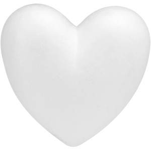 Weißes Styroporherz, 9 cm, ideal zum Basteln, Dekorieren und Bekleben.