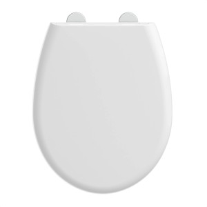 Schütte WC-Sitz Premium Wrap Over Form Thermoplast mit Absenkautomatik Weiß