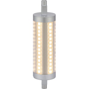 R7S LED Leuchtmittel 13W mit warmweißem Licht für Wohnräume.