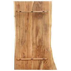 vidaXL Tischplatte Massivholz Akazie 100x50-60x2,5 cm 286331