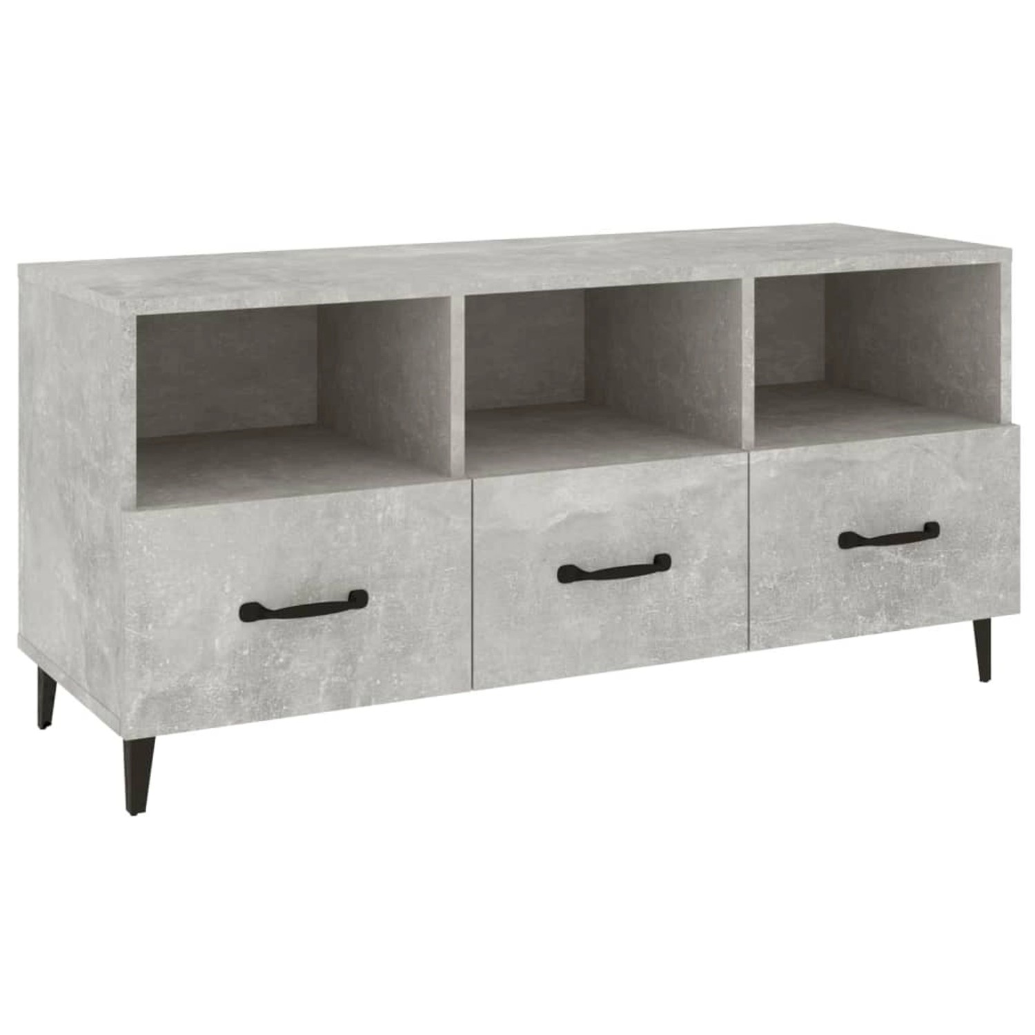 VidaXL TV-Schrank Betongrau 102x35x50 cm Holzwerkstoff günstig online kaufen