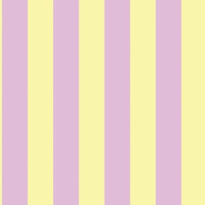 ESTAhome Streifen Tapete in Pastellgelb und Violett.