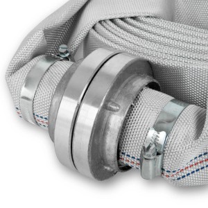 EBERTH Feuerwehrschlauch mit Storz-Kupplung, 2 Zoll, 20m Länge.