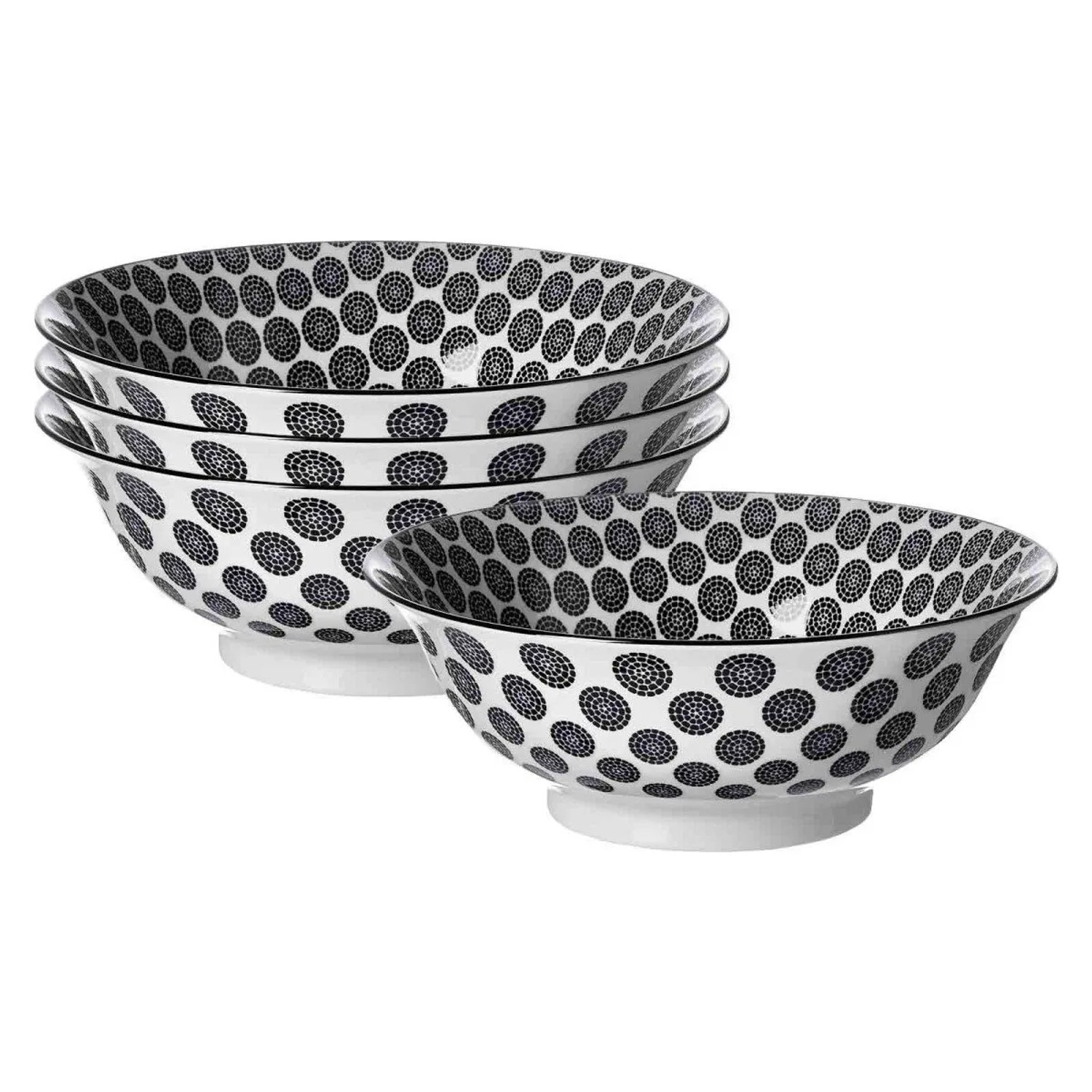 Ritzenhoff & Breker Takeo Circles Servierschale 21 cm 4er Set