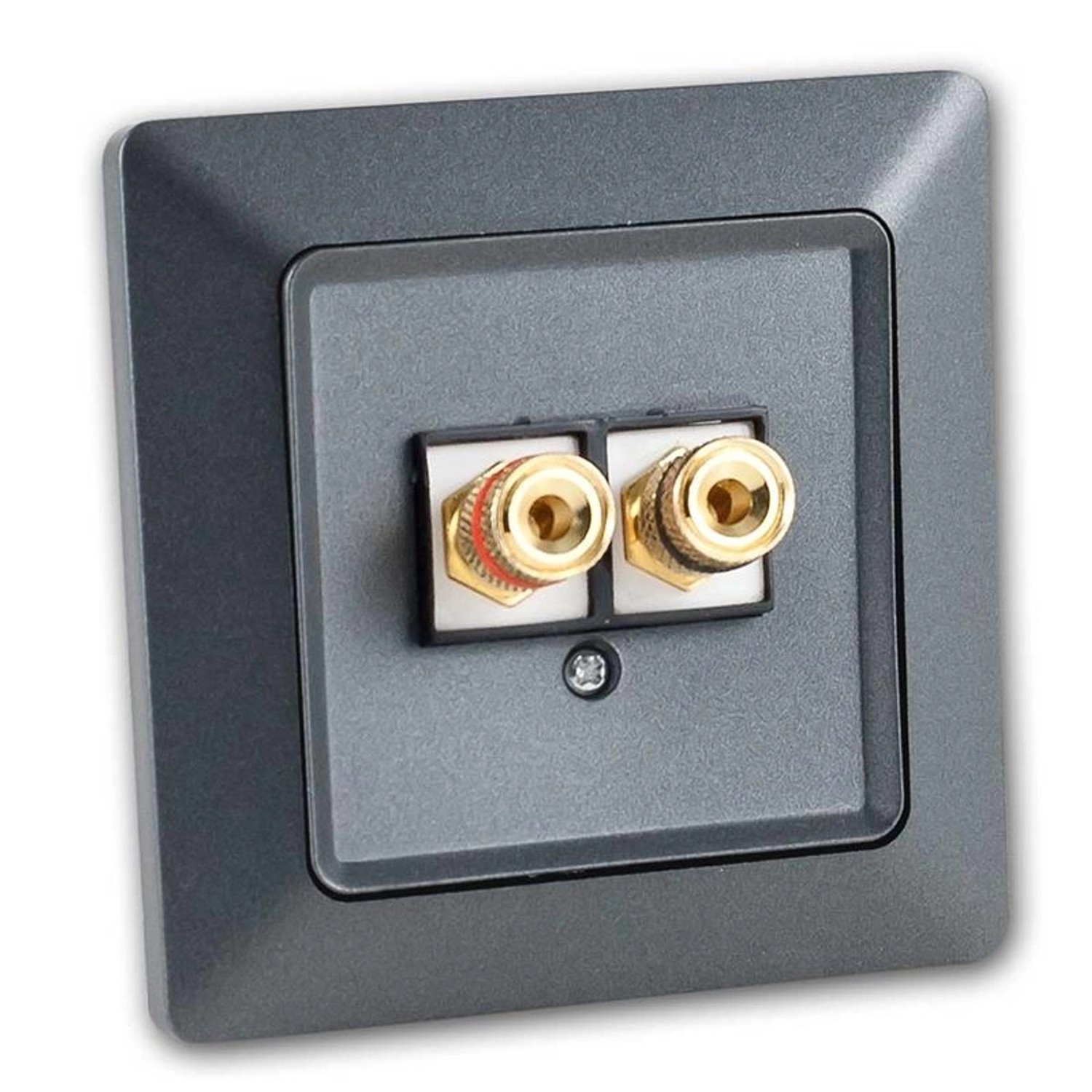 world-trading-net MILOS Lautsprecher Dose Anthrazit Unterputz