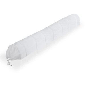 Relaxdays Pflanztunnel Vlies Weiß Luftdurchlässig 5 m 1,1 kg