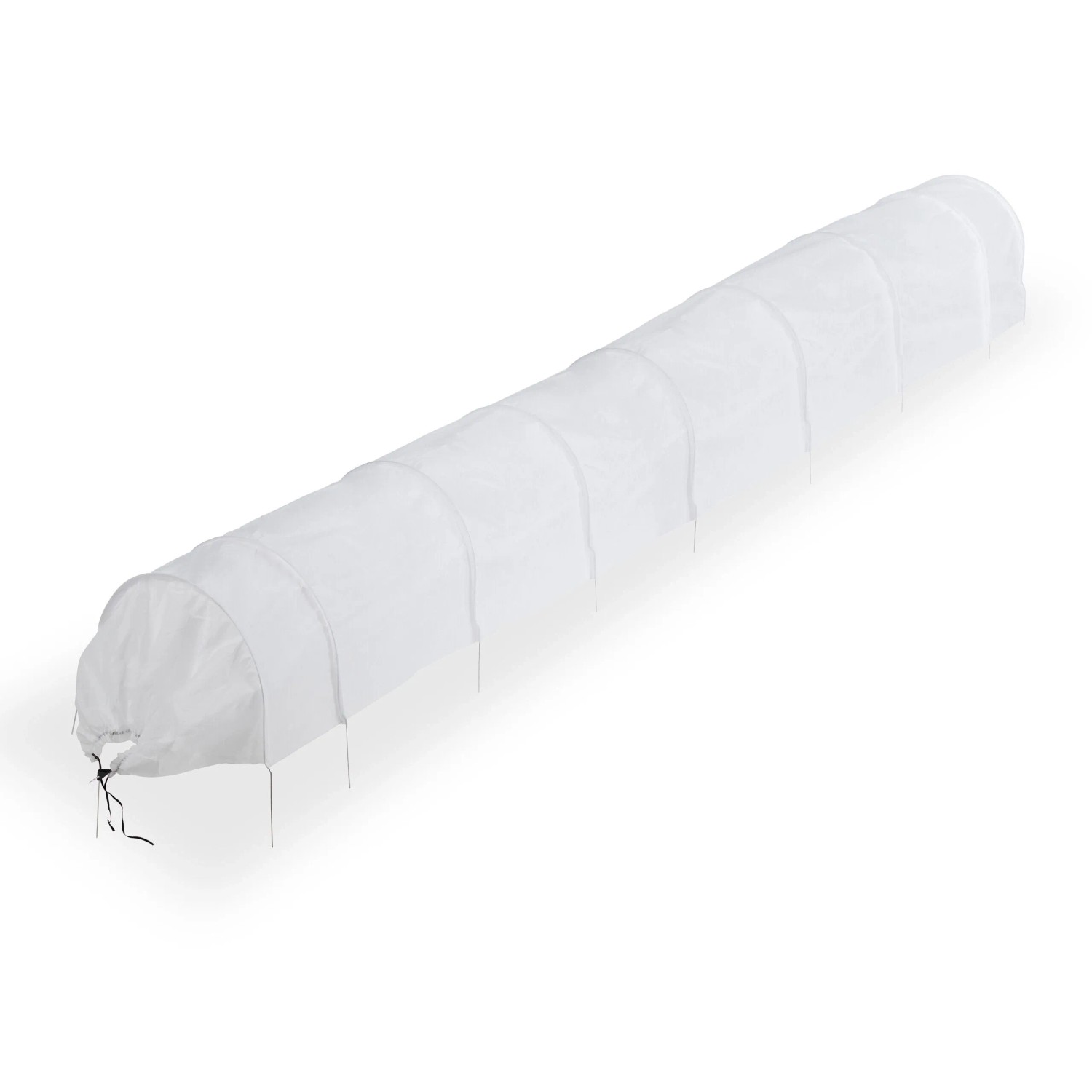 Relaxdays Pflanztunnel Vlies Weiß Luftdurchlässig 5 m 1,1 kg