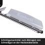 Messerbalken der Einhell Akku-Heckenschere GC-CH 1855/1 Li Solo mit Schnittgutsammler.