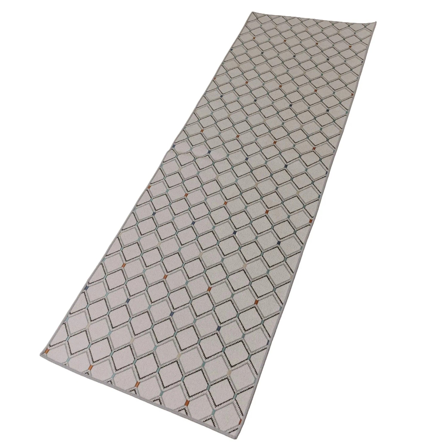 Björn&Schiller Teppichläufer 60x180 cm Waschbarer Teppich Flurteppich Läufer Lang Beige