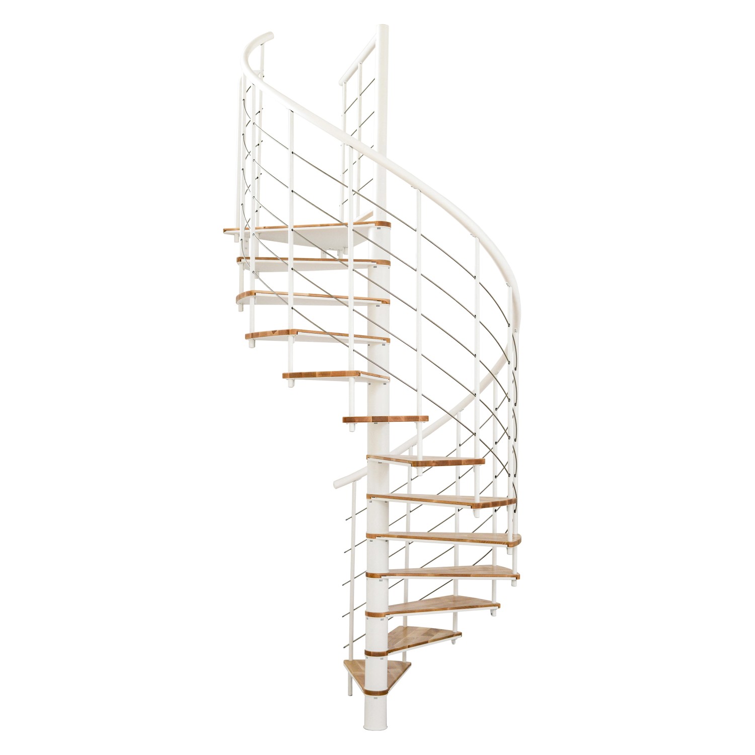 Minka Spindeltreppe Fusion Ø 160 cm Buche-Weiß günstig online kaufen