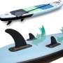 X4-Life Stand Up Paddle Board (SUP) mit Paddel und Finnen, aufblasbares Board für Wassersport.