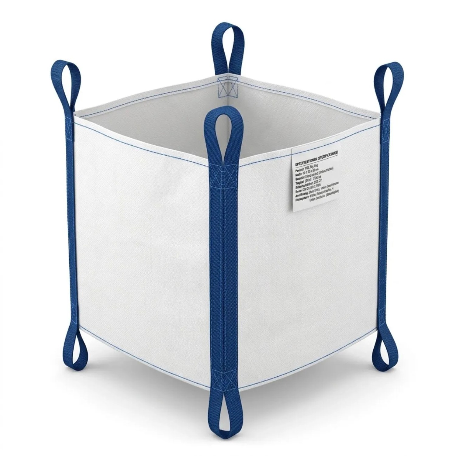 Klasebo Big Bag Oben Offen Mit 2 Schlaufen Unten 1.000 Kg 90 X 90 X 90 Cm Aus Polypropylen