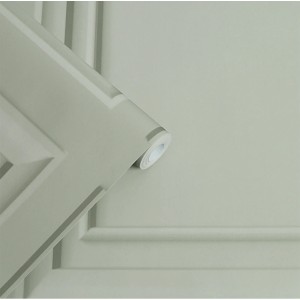 Laura Ashley Vliestapete Redbrook Wood Panel in Salbei; Holzpaneel-Optik.