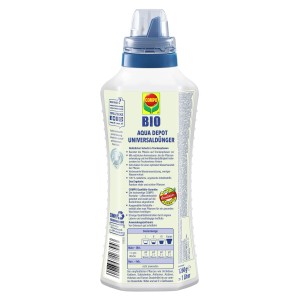 Compo Bio Universaldünger Aqua Depot 1L Flasche für Zimmer-, Balkon- und Gartenpflanzen.
