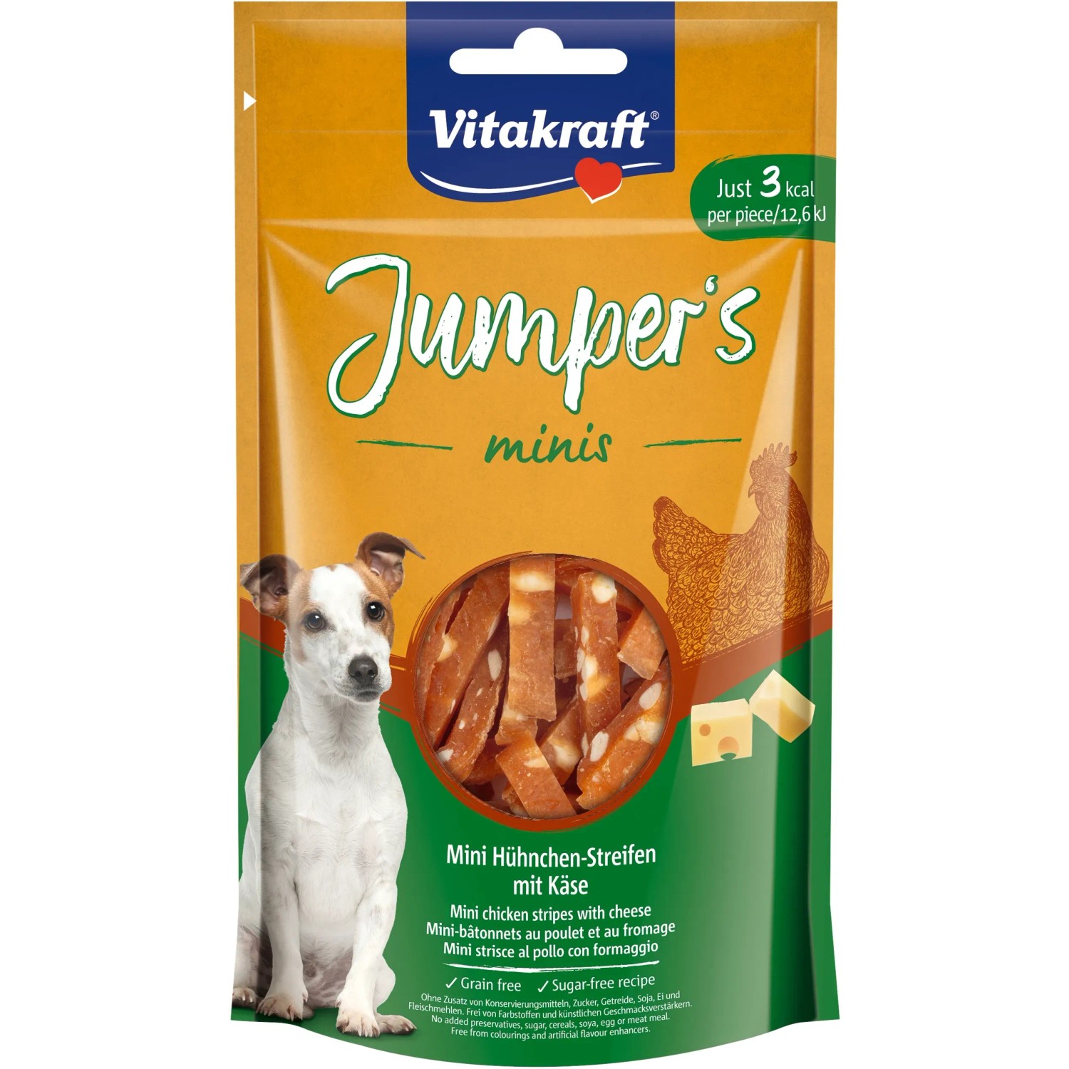 Vitakraft Snack Jumpers Minis Chicken Cheese 80 g