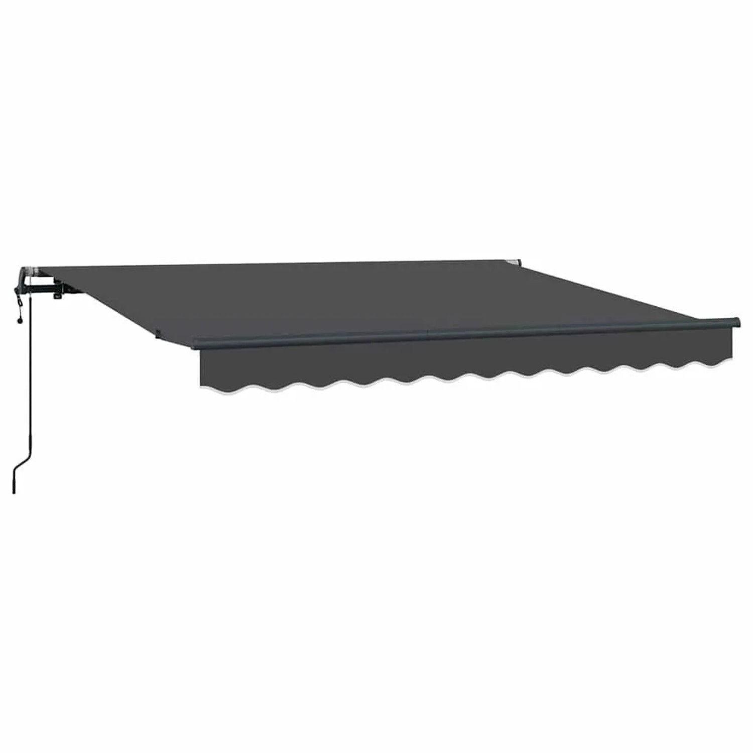 vidaXL Einziehbare Markise Anthrazit 250 x 200 cm Stoff 3329372