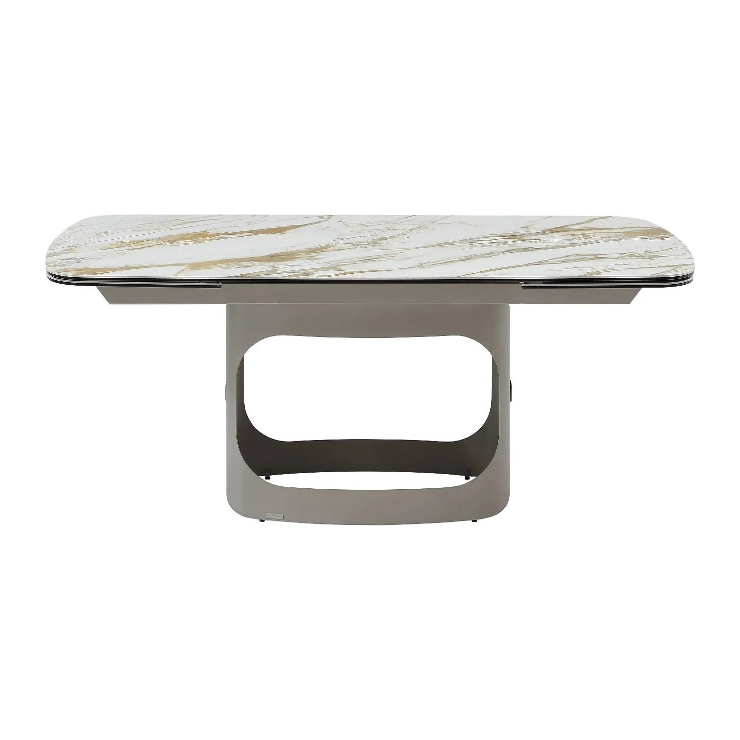 Vente-unique Esstisch Davulo Weiß 220 cm  260 cm  180 cm