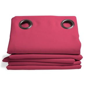 Gefalteter Moondream Wärmeschutzvorhang Azalee in Pink, 260x145 cm, mit Ösen.