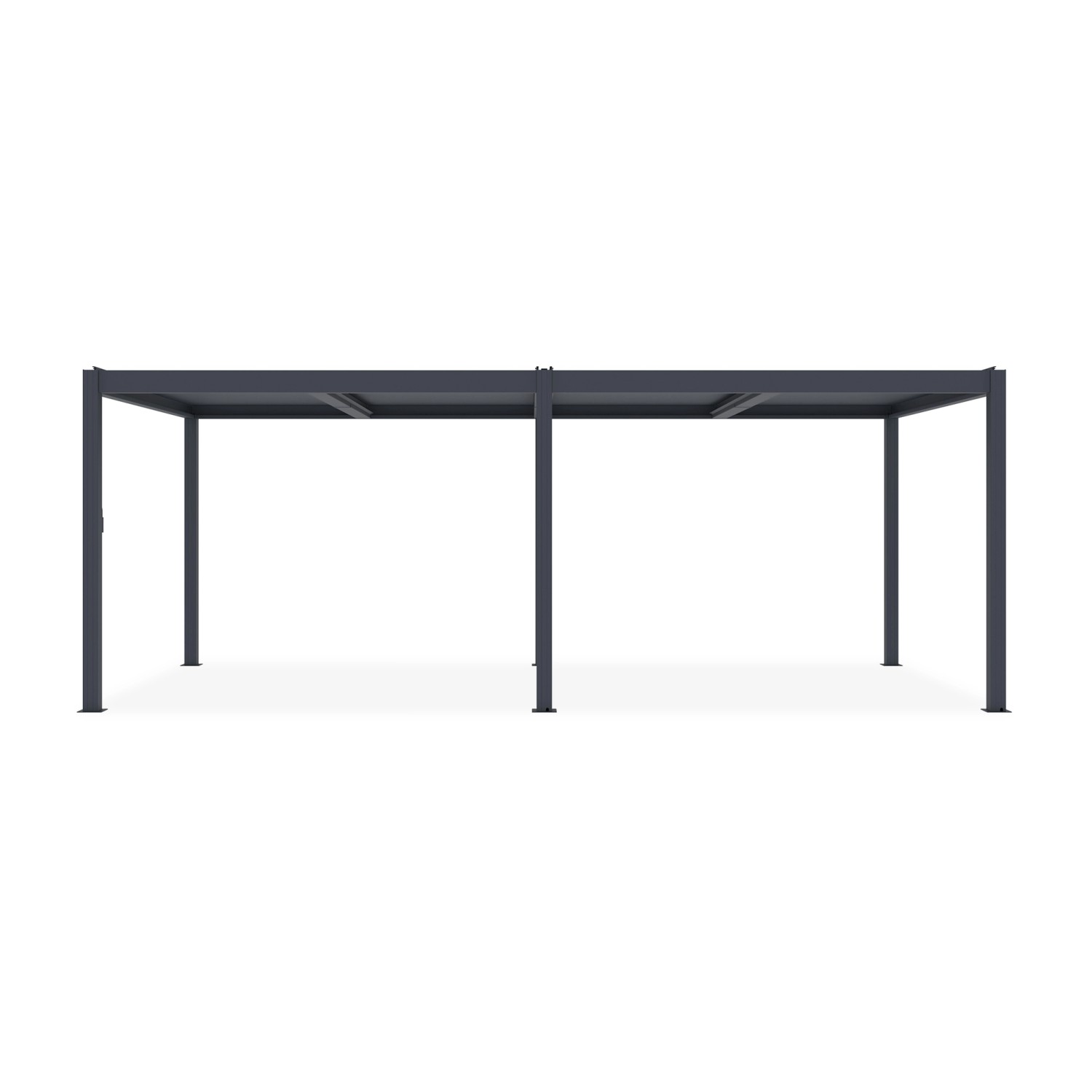 Cazeboo Bioklimatische Pergola Santa 6X3M Graues Aluminium günstig online kaufen