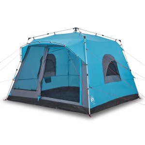 vidaXL Familienzelt für 7 Personen Blau Quick Release 4004217