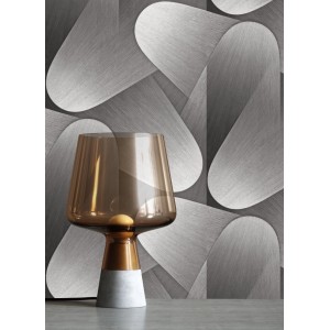 Newroom Vliestapete Nuccio Silber Grafik Modern Strukturiert FSC®