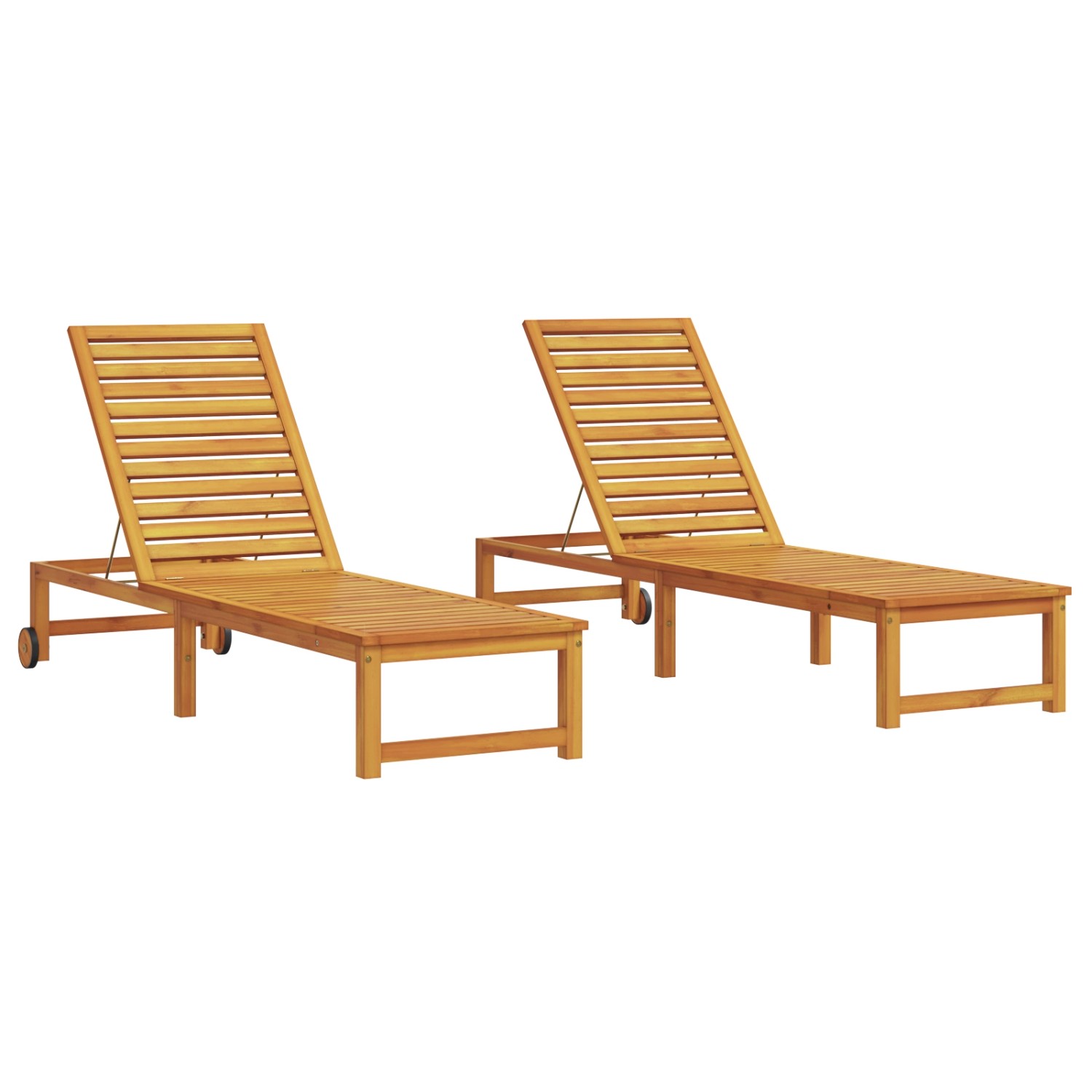 vidaXL Sonnenliegen 2 Stk Massivholz Akazie 3333828 günstig online kaufen