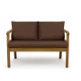 Setgarden  Mix Bench Kissen Outdoor Kissen Bankauflage 120x60+2x50x56cm Kissen Für 2-Sitzer Bänke 1tlg 1tlg Braun_2