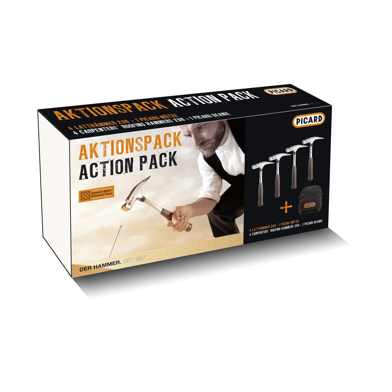 Picard Aktionspack 4 x Latthammer Nr 298 Geraut + Mütze DIN 7239 günstig online kaufen