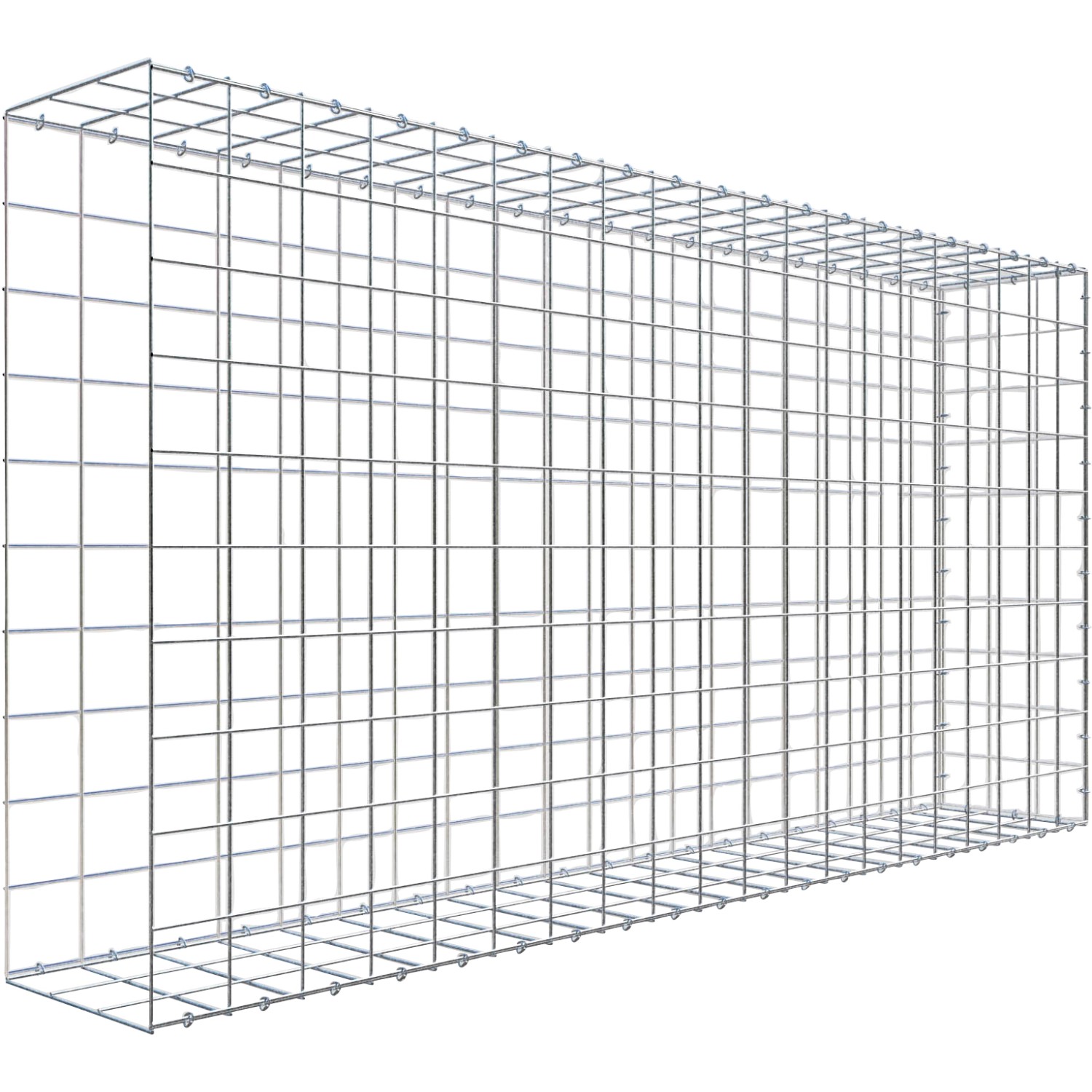 Thumbnail - Gabiona C-Ring-Gabione-Anbaukorb Typ 2 100 x 200 x 30 cm Maschenw 10 x 10 cm